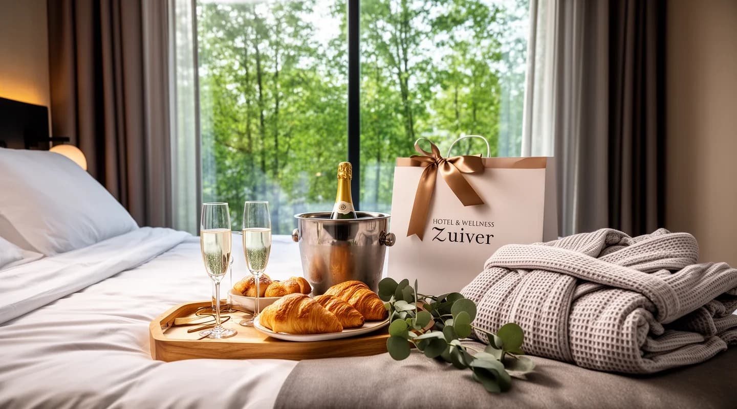 Zuiver Birthday Special met versiering en prosecco