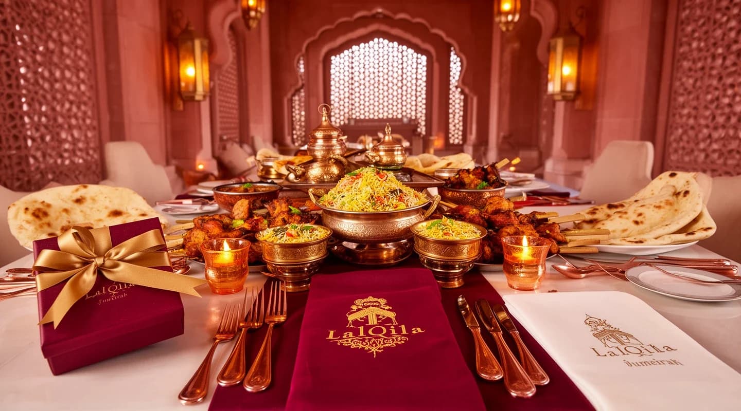 Free birthday buffet when you come with a group of four — LalQila Jumeirah