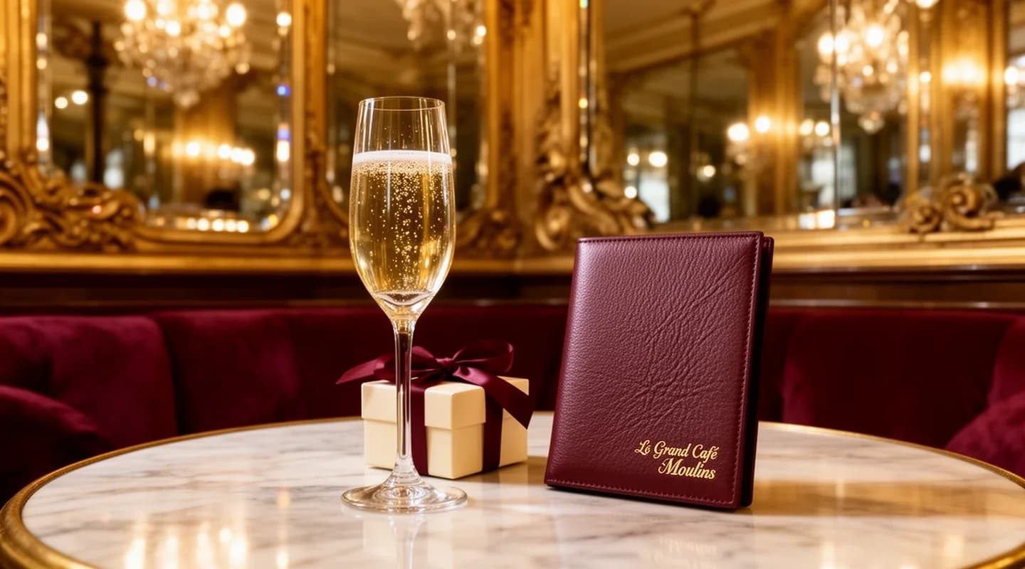 Une coupe de champagne offerte pour l’anniversaire.